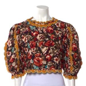 Floral Puff Sleeve Top
